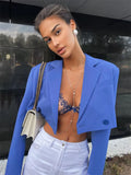 Green New Blazers For Women Cropped Coats Jacket Summer Casual Outfits Fashion Chic Jacket Women's Blazer Suits