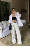 Multicolor Office High-waisted Wide-leg Suit Pants Women's 2025 Autumn Loose and Drape Casual Straight Mopping Trousers