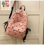 Pbong  Girl School Bag Backpack Back Pack For Teenager Women Children Female Pink Schoolbag Primary High Bagpack Class Teens Child Kids