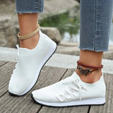 Pbong  Yellow Women Casual Shoes Breathable Knitted Women Sneakers Soft Sole Woman Flat Shoes Outdoor Spring Summer Mesh Female Shoes