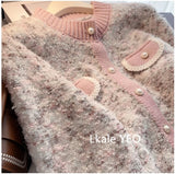 Autumn And Winter 2025 Elegant Korean Version Women Knitted Cardigan Sweater Coat Temperament Versatile Female Sweater Jacket