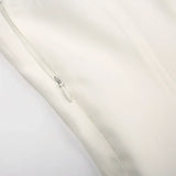White Sleeveless Pleated Strappy Mini Dress