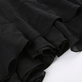 Black Short Sleeve Maxi Dress