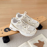 Pbong  Women's Dad Shoes New Spring/Summer Breathable Comfortable Shoes Thick-Soled Height-Increasing Sneakers Soft-Soled Casual Sports Shoes