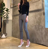 Woman Cardigan Long Sleeve Button Down Sweater Knitted Coat Single Breasted Crop Knit Jacket Tops Ladies Autumn Winter Fashion