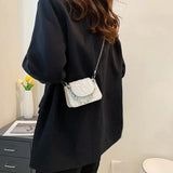 Mini Luxury Crossbody Bags for Women Solid Color Small Shoulder Messenger Bag Casual Ladies Chain Shopper Handbags Purse