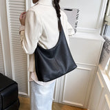 Korean Style Tote Bag Women's Underarm Large Capacity Single Shoulder Bag for Commuting And Class Street Trend PU Medium Size...