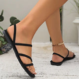 New Summer Fashion Women's Sandals Large Size Sports Flats Casual Comfortable Solid Color Women Shoes Sandalias De Mujer