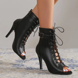 Woman Ankle Latin Dance Shoes For Girls Soft Bottom Ballroom Salsa Dancing Ladies High Heel Latino