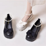 new Shoes Lolita Shoes Women Japanese Style Mary Jane Shoes Women Vintage Girls High Heel Platform College Student Big Size 43