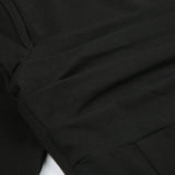 Black Square Neck A-Line Flare Sleeve Dress