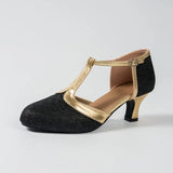 Women's Modern Dance Shoes Girls Latin Dancing Shoes Soft Outsole Ballroom Dance Shoes for Ladies High Heeled