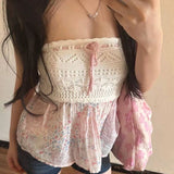 Y2k Crop Tops Vintage Clothes Aesthetic Print Basic Vest Summer Harajuku Sleeveless Slim 2000s Streetwear Goth Cami Emo Girl
