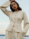 Autumn Loose Soft Cardigan Women Casual Chic Sweater Female Long Sleeve Tops Winter New Solid Warm Lightweight Cardigan