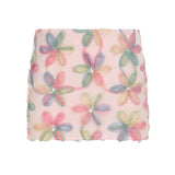 Pbong  Holiday Flower Textured Short Slimming Skirts Women Summer Low Waist All Match Mesh Patchwork Mini Skirt Y2K Aesthetics