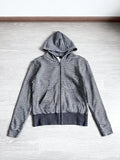 2000s American Streetwear Striped Hooded Sweatshirt Y2k Autumn New Slim Fit Short Cardigan Fashion Casual Long Sleeve Coat Women