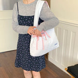 Women Soft Nylon Large Capacity Tote Bag Casual Fashion Hobo Shoulder Purse Summer New Female Simple Trend Y2K Handbags