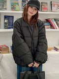 Winter Warm Cute Parkas Women Long Sleeve Loose Preppy Style Sweet Coat Casual O Neck Thick Soft Vintage New Cotton Jackets