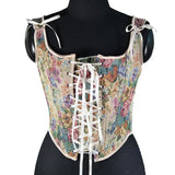 Satin Bandage Waist Trainer Body Shapers Women Corset Fashion Slimming Tank Top Sexy Shapewear Woman Clothes Fajas Streetwear