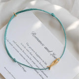Fashion Red Apple Pendant Bracelet For Women Girls Sweet Cute Fruit Pink Woven Rope Adjustable Bracelet Jewelry Gift