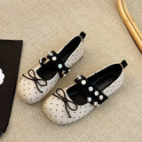 Bow Women's Mary Jane Shoes Flats Fashion Casual Shoes for Woman Elegant Lolita Sandals New Shallow Sport Dress Mujer Zapatillas