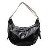 Pbong  Street Style Large Capacity Women's Shoulder Bag Simple Versatile Casual Crossbody Bag Fashionable Polyester Lining Zipper Op...