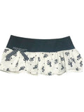 Pbong  2000s American Vintage Slim Skirts Summer Chic Y2k Japanese Kawaii Mini Skirts Korean Fashion Sweet Print Short Party Skirts
