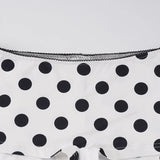 Pbong  Cute Polka Dot Print Low Rise Micro Shorts Women Summer Vacation Wear Contrast Color Skinny Mini Bottoms Casual All Match Short