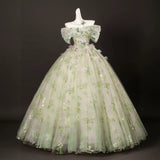 Light Green Elegant Evening Gown with A High-end Feel, New Sen Style Banquet Host Art Exam Fluffy Skirt
