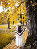 Pbong  Boho Knitted Chic Cloaks Capes Vintage Winter Auturm Warm Women Ethnic Capes Tassels Ladies Cloak Poncho Outwear New