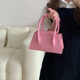 Fashion Pink Small Square Women Clutch Purse Handbags New Simple Ladies Messenger Bag Solid Color Female Shoulder Crossbody Bags