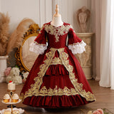 Children's Victorian Historical Dress 18th Century Rococo Party Princess Dresses for Girls