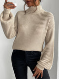 New autumn and winter high neck long sleeved pullover sweater