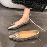 Pbong  Pointed Toe Shoes Shallow Mouth Black Flats Low Heels  Female Footwear Fashion Casual Sneaker on Heels Nurse Dress