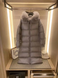 Winter new down coat women's  Extended length thick waist slimming Warm and thickened High end down jacket coat