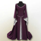 Pbong  Christmas Theme Embroidered Slim Fit Long Sleeve round Neck Dress Knee Length Women's Dress Full Sleeve Regular Type Empire Wais