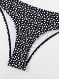 Triangle Bikini Set High Cut Swimsuit Women Sexy Printed Swimwear Female Bathers Bathing Swimming Swim Suit Beachwear