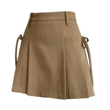 Pbong  Goth Mini Skirt Summer Clothes Women's High Waist Harajuku Korean Style Black Mini Pleated Skirt for School Girl Uniform
