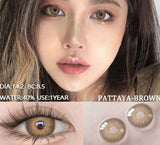 1 Pair 0~-8.00 Myopia Lenses Big Eye Lenses Colored Contact Lenses for Eyes Natural Contact Diopter Contact Lenses