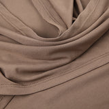 Khaki Drawstring Skinny Hooded Mini Dress