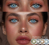 Colored Contact Lenses For Eyes 1pair Brown EyeContacts Lense Yearly Use Beauty Makeup Blue Color Contact Lenses