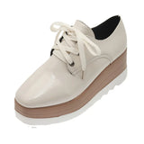 Pbong  New Spring Women Flat Platform Shoes Slip on Moccains Ladies Casual Shoes Woman Thick Sole Brogue Creepers Sneakers