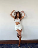 Pbong - Summer New Leather Skirt Korean Fashion All-match High Waist Pleated Sexy Vintage Short Skirt Y2k Black Mini Women's Skirt