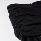 Gothic Black Side Split Maxi Dress