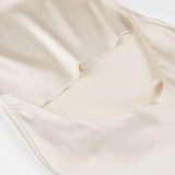 3D Flower Satin Halter-neck Short Dress 2025 New Fashion Beige Slim Sleeveless Dresses Backless Summer Party Dress For Women