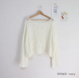 Long Sleeve Crochet Top Cable Knit Summer Beach Bikini Cover Up Crop Pullover Openwork Blouse Women Vacation Boho Outfit