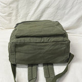 Pbong  Brand High Quality Canvas Backpacks Women Solid 100% Cotton School Bags Soft Green Satchels Small Cloth Leisure Or Travel Bags