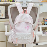 Women Teen Girls Plaid Backpack Cute Casual School Travel Daily Daypack Unbranded New Tend School Cute Travel Back Packs