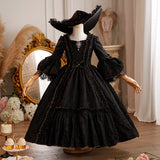 Children's Rococo Baroque Historical Period Dress Girls 18th Century Victorian Flower Dress Kids Drama Costume