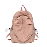 Pbong  New Student Schoolbag for Girl solid color simple and lightweight travel backpack trendy Korean style daily backpack